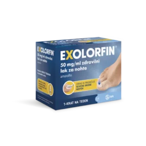 Exolorfin 50 mg/ml zdravilni lak za nohte, 2,5 ml