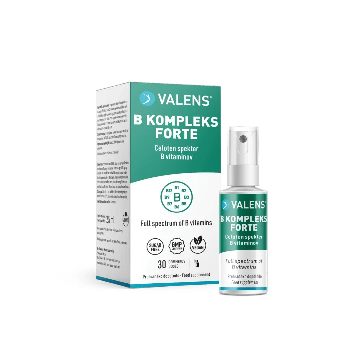 Valens B kompleks forte ustno pršilo, 25 ml