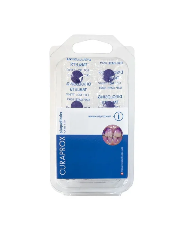 Curaprox Plaquefinder PCA 222, tablete za razkrivanje zobnih oblog, 20 tablet