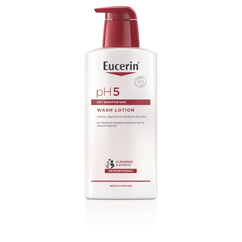 Eucerin pH5, losjon za umivanje s pumpico, 400 ml