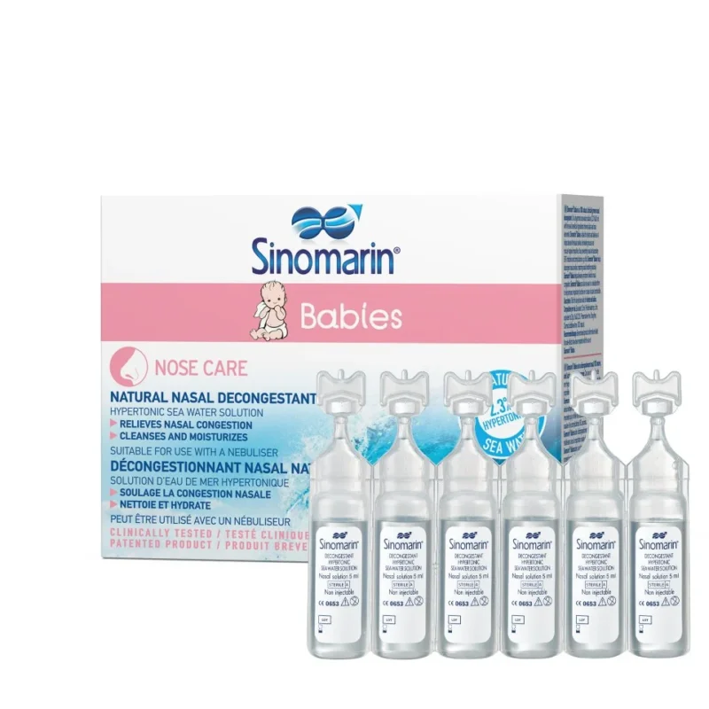 Sinomarin Dojenčki, hipertonične ampule, 18 ampul po 5 ml