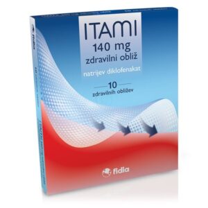 Itami 140 mg, 10 zdravilnih obližev