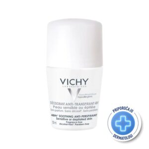 VICHY DÉODORANT Dezodorant za zelo občutljivo in depilirano kožo 48h, 50 ml