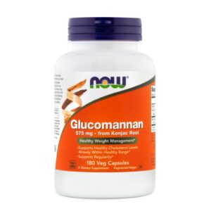 Now Glukomanan 575 mg, 180 kapsul