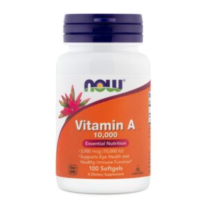 Now Vitamin A, 10.000 IE, 100 mehkih kapsul