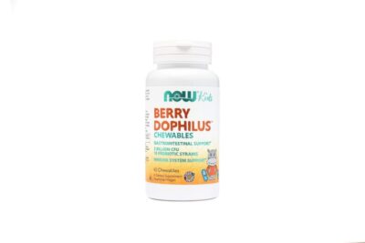 Now BerryDophilus™ mlečnokislinske bakterije za otroke, 60 žvečljivih tablet s sladili