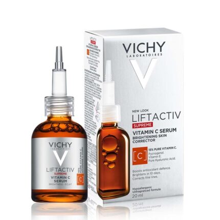 VICHY LIFTACTIV SUPREME VITAMIN C SERUM za povečan sijaj kože obraza s 16 % čistega vitamina C, 20 ml