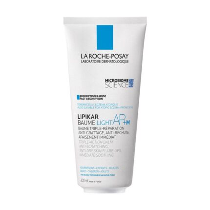 La Roche-Posay LIPIKAR BAUME LIGHT AP+M Balzam za telo in obraz v eko pakiranju za suho kožo, nagnjeno k atopiji, 200 ML