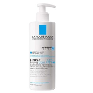 La Roche-Posay LIPIKAR BAUME LIGHT AP+M Balzam za telo in obraz za suho kožo, nagnjeno k atopiji, 400 ml