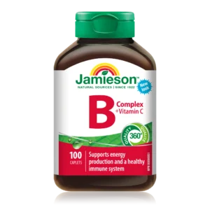 Jamieson B kompleks + Vitamin C, 100 tablet