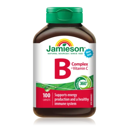 Jamieson B kompleks + Vitamin C, 100 tablet