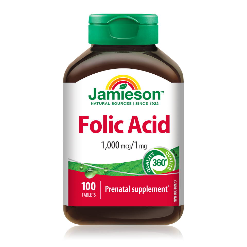 Jamieson Folna kislina 1000 µg, 100 tablet Jamieson Folna kislina 1000 µg, 100 tablet