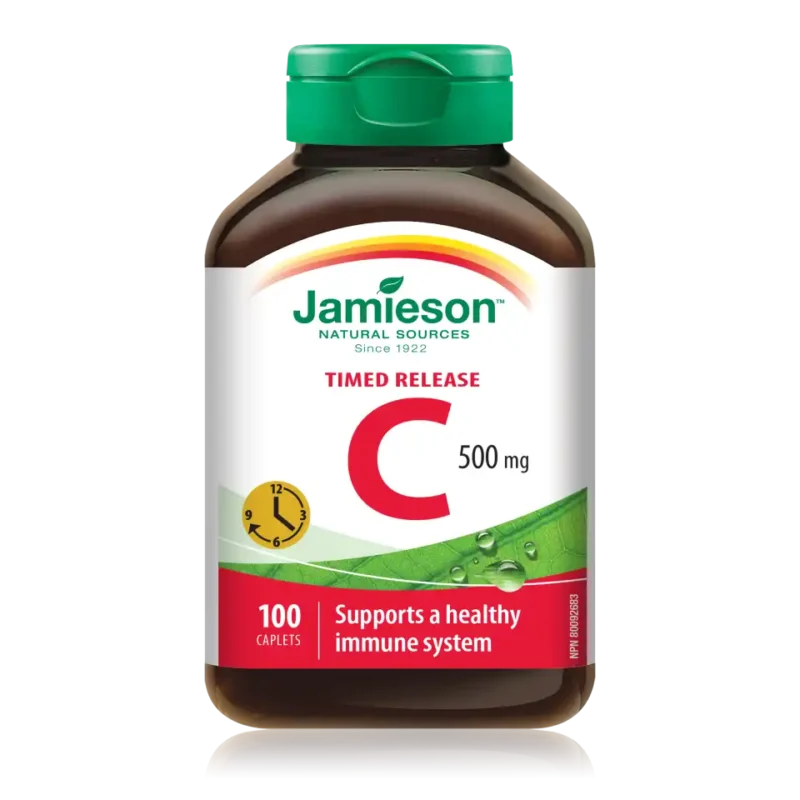 Jamieson Vitamin C 500 mg, 100 tablet s podaljšanim sproščanjem
