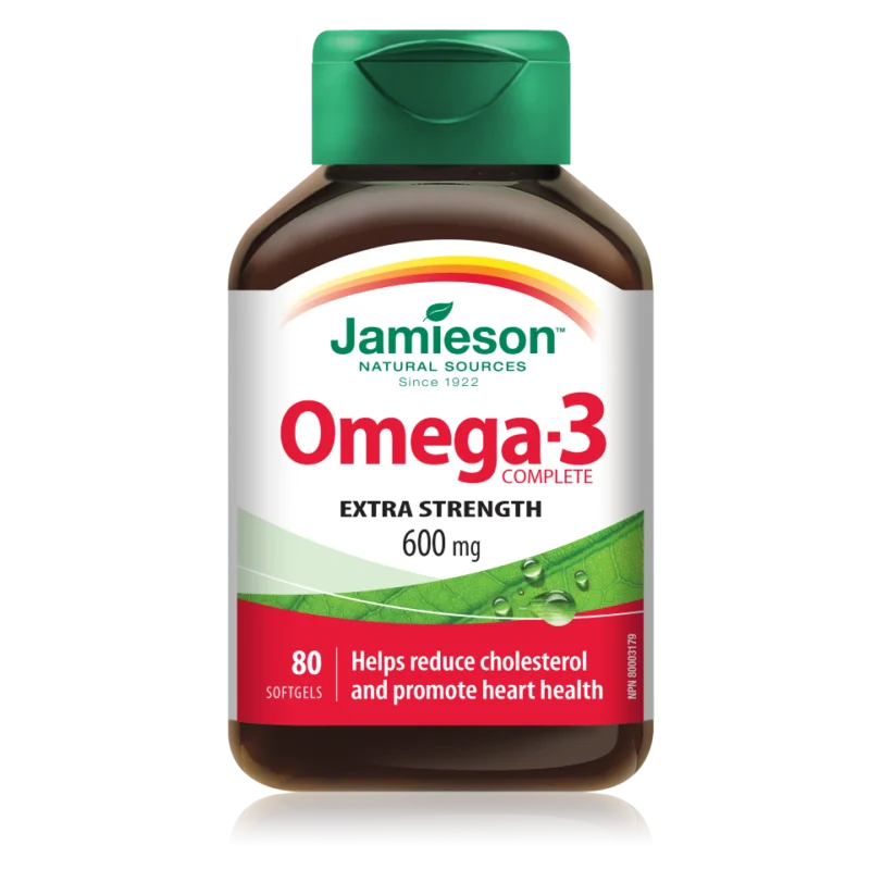 Jamieson Omega-3 Complete 600 mg, 80 kapsul