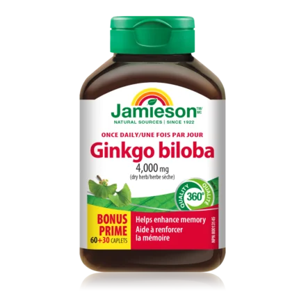 Jamieson Ginko Biloba 4000 mg, 90 tablet