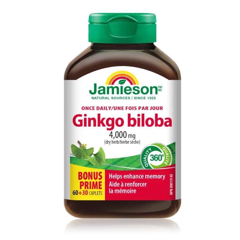 Jamieson Ginko Biloba 4000 mg, 90 tablet