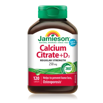 Jamieson Kalcij 650 mg in Vitamin D3 400 I.E., 120 tablet