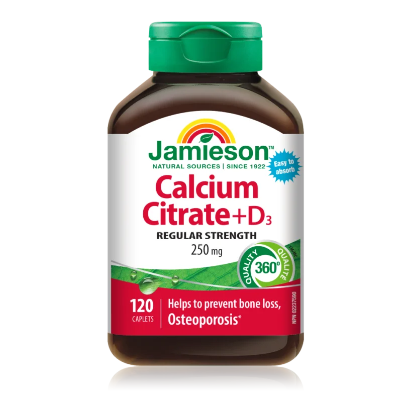 Jamieson Kalcij 650 mg in Vitamin D3 400 I.E., 120 tablet