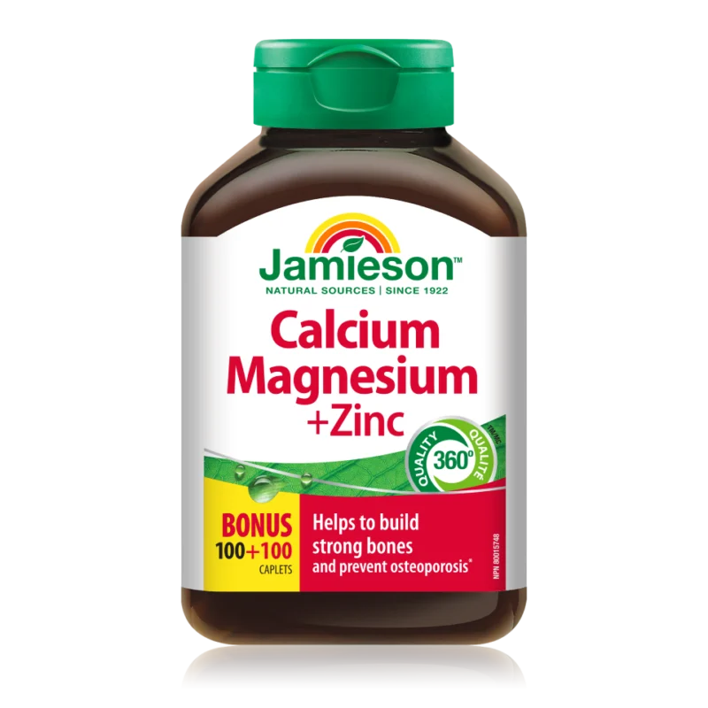 Jamieson Kalcij, Magnezij in Cink, 200 tablet