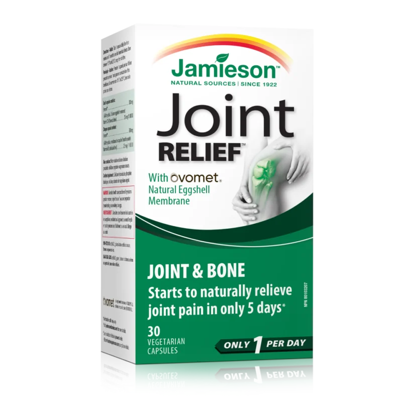 Jamieson Joint Relief kapsule, z naravno membrano jajčne lupine (Ovomet®), 30 kapsul