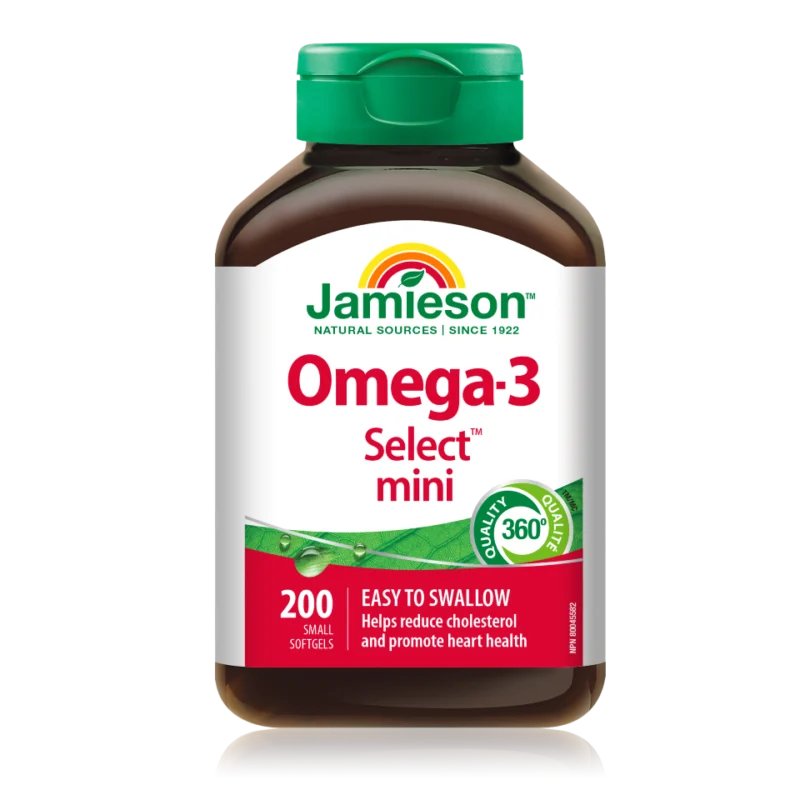 Jamieson Omega-3 Select Mini, 200 mehkih kapsul