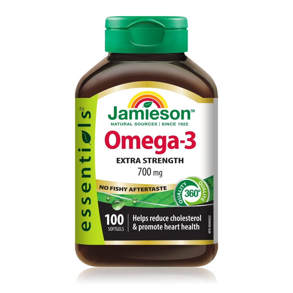 Jamieson Omega-3 Ekstra moč brez priokusa po ribah, 100 kapsul Jamieson Omega-3 Ekstra moč brez priokusa po ribah, 100 kapsul