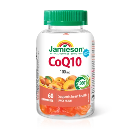 Jamieson Koencim Q10 100 mg, 60 žvečljivih tablet, s sladkorji in sladili