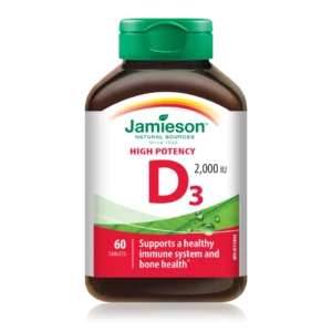 Jamieson Vitamin D 50 µg (2000 I.E.), 60 tablet