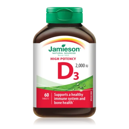 Jamieson Vitamin D 50 µg (2000 I.E.), 60 tablet