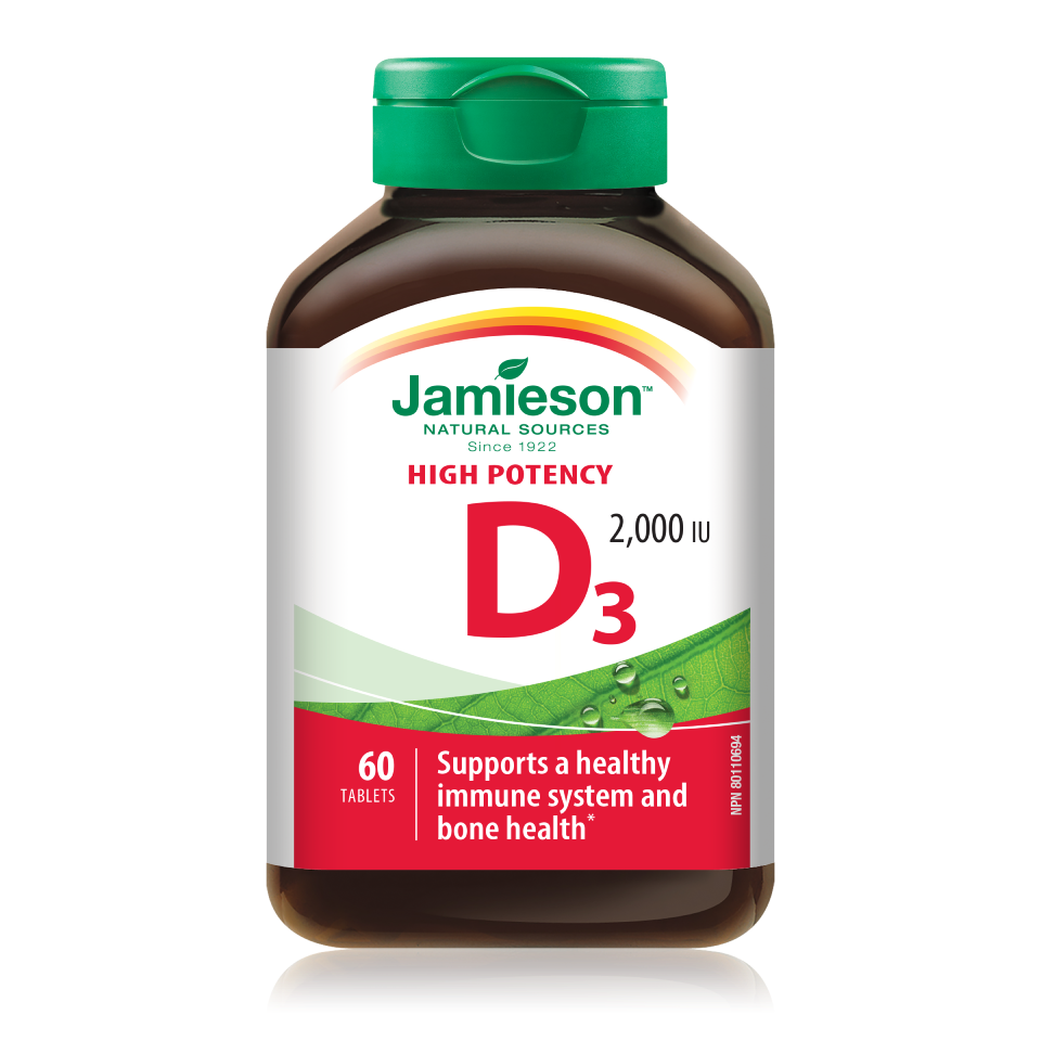 Jamieson Vitamin D 50 µg (2000 I.E.), 60 tablet Jamieson Vitamin D 50 µg (2000 I.E.), 60 tablet