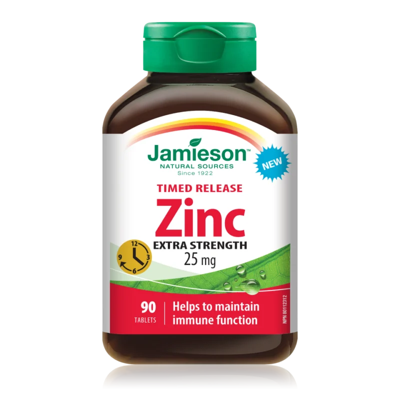 Jamieson Cink 25 mg, 90 tablet s podaljšanim sproščanjem