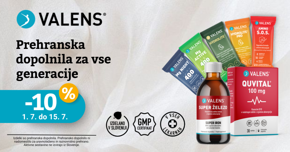 Valens prehransak dopolnila za vse generacije 1.7 - 15.7
